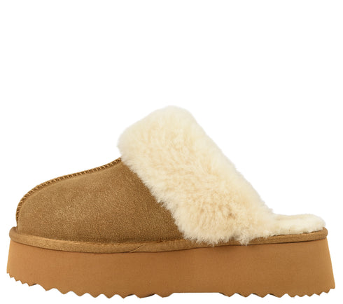 Papuci sport, dama, ANNA VIOTTI, D113-11, camel, piele intoarsa